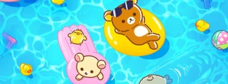 Summer Refreshment: New Illustration by Production I.G Shows Rilakkuma and Friends by the Pool
